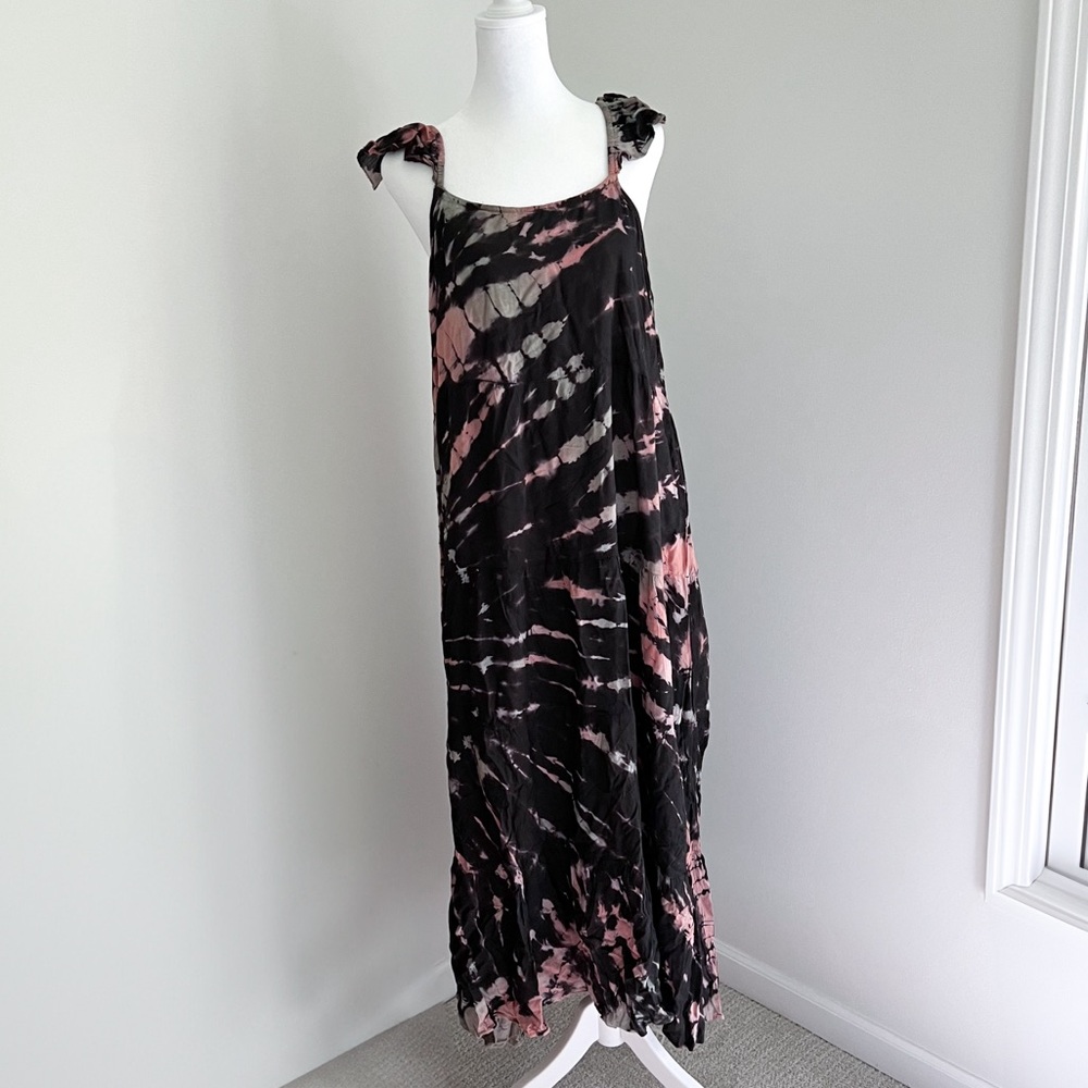 NWT Raviya Tie-Dye Maxi Cover-Up Dress Womens Multicolor Size Small